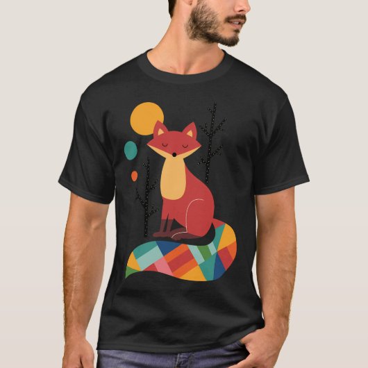 Rainbow Fox T-shirt (Voorkant)