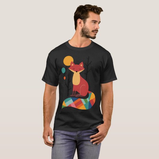 Rainbow Fox T-shirt (Voorkant volledig)