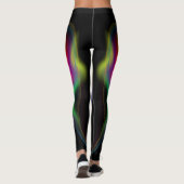 Rainbow fractal design leggings (Achterkant)