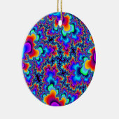 Rainbow Fractal Keramisch Ornament (Rechts)