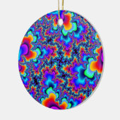 Rainbow Fractal Keramisch Ornament (Links)