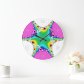 Rainbow Fractal Lace Dream Wall Clock Grote Klok (Huis)