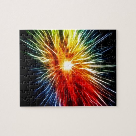 Rainbow Fractal Legpuzzel (Horizontaal)