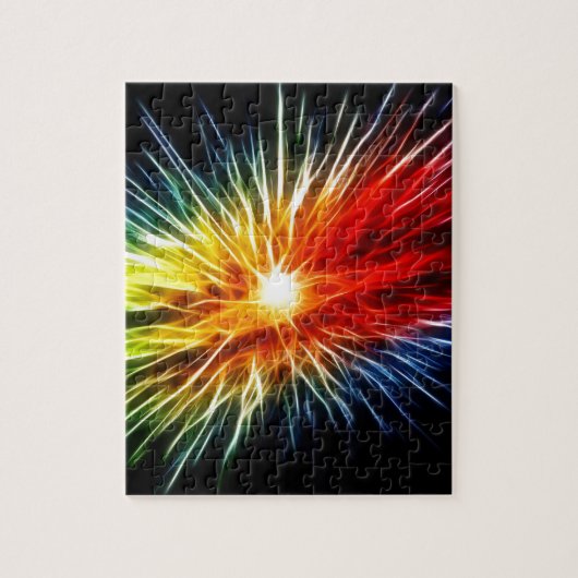 Rainbow Fractal Legpuzzel (Verticaal)