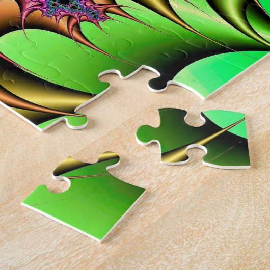 Rainbow Fractal Puzzle Legpuzzel (Zijkant)