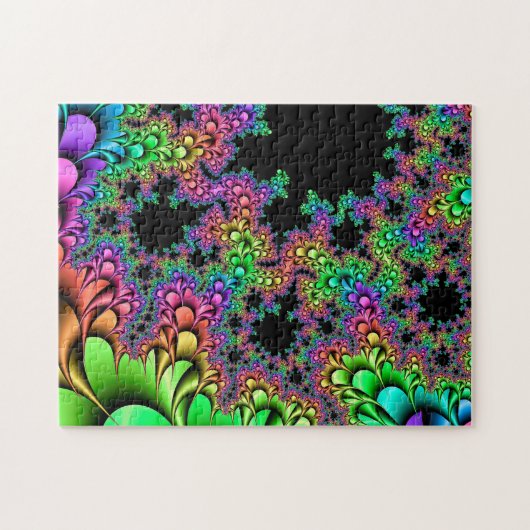 Rainbow Fractal Puzzle Legpuzzel (Horizontaal)