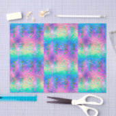 Rainbow Fractal Tie-Dye Snowflake Merry Christmas Tissuepapier (Craft)