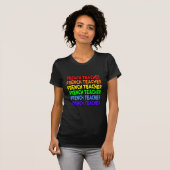 Rainbow Frans Leraar T-shirt (Voorkant volledig)