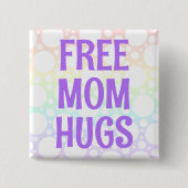Rainbow Free Mom Knuffelt Button (Voorkant)
