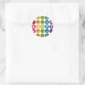 Rainbow Frenchie aannemen Ronde Sticker (Tas)