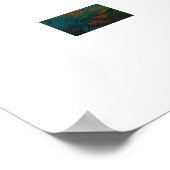 Rainbow Frog Art Poster (Hoek)