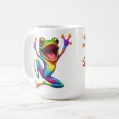 Rainbow Frog Koffiemok (Voorkant links)