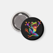 Rainbow Frog  Magneet (Voorkant / Achterkant)