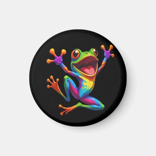 Rainbow Frog  Magneet (Voorkant)
