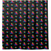 Rainbow Frog Pattern Douchegordijn (Voorkant)