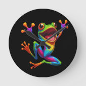 Rainbow Frog  Ronde Klok (Voorkant)