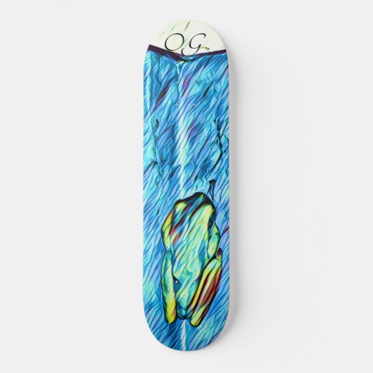 Rainbow Frog Skateboard (Voorkant)