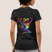 Rainbow Frog  T-shirt (Achterkant)