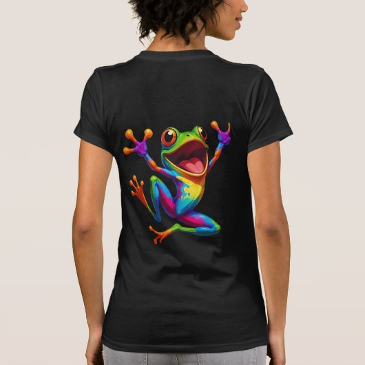 Rainbow Frog  T-shirt (Achterkant)