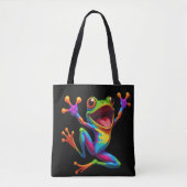 Rainbow Frog Tote Bag (Voorkant)