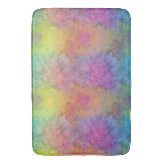 [Rainbow Frost] Meerkleurige Stropdas-kleurstof Badmat (Voorkant Verticaal)
