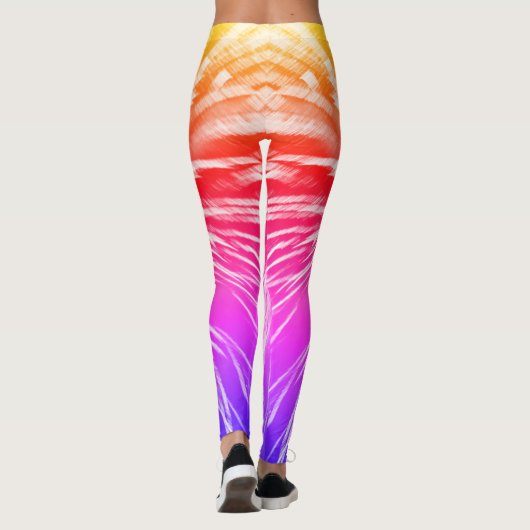 Rainbow Fun Bright Fireworks Leggings (Achterkant)