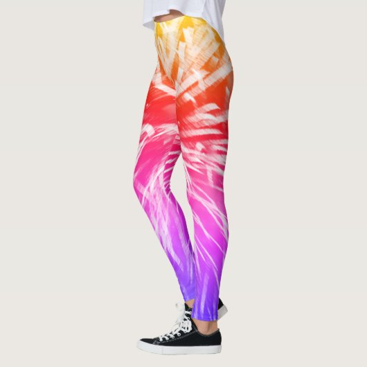 Rainbow Fun Bright Fireworks Leggings (Links)