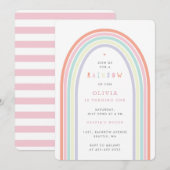 Rainbow Fun Kind verjaardagsfeestje multi Kaart (Voorkant / Achterkant)