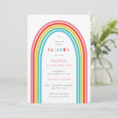 Rainbow Fun, verjaardagsfeest van het Kind Kaart (Staand voorkant)