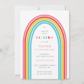 Rainbow Fun, verjaardagsfeest van het Kind Kaart (Voorkant)