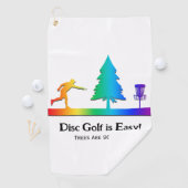 Rainbow Funny Disc Golf Putting Tree Obstakel Golfhanddoek (Insitu)