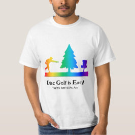 Rainbow Funny Disc Golf Putting Tree Obstakel T-shirt