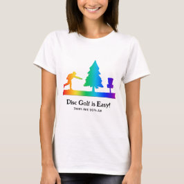 Rainbow Funny Disc Golf Putting Tree Obstakel T-shirt
