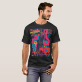 Rainbow Fusion: veelkleurig ontwerp" T-shirt (Voorkant volledig)