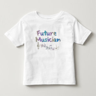 Rainbow Future Musician Musical Notes Kinder T-Shi Shirts