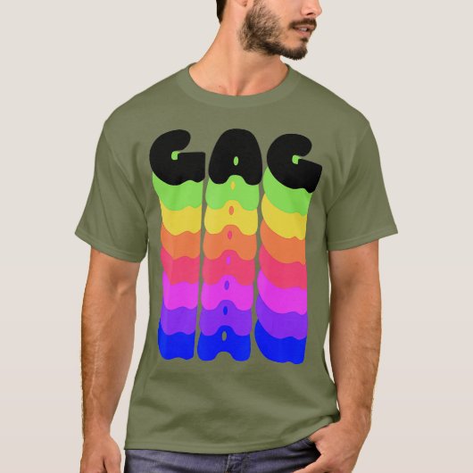 Rainbow Gag Pride Yasss Drag Werk Gay Meme LGBT T-shirt (Voorkant)