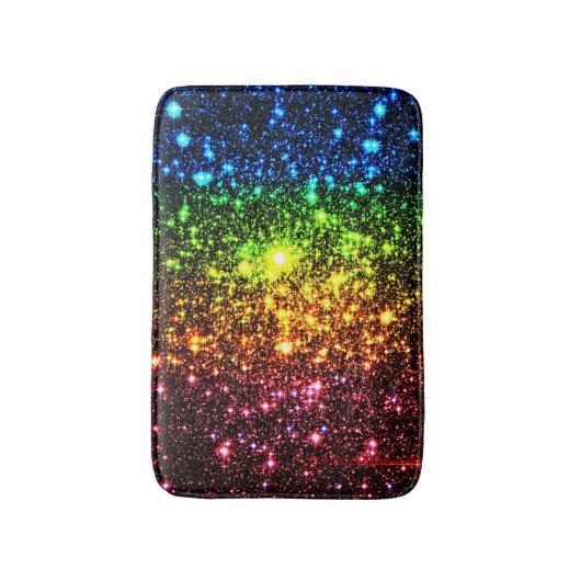 Rainbow Galaxy Bathmat Badmat (Voorkant Verticaal)