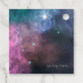 Rainbow Galaxy Birthday Bedankjes Labels (Achterkant)