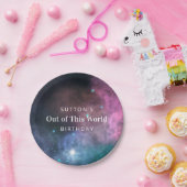 Rainbow Galaxy Birthday Papieren Bordje (Feest)