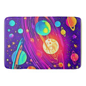 Rainbow Galaxy: Cartoon Fun Badmat (Voorkant)