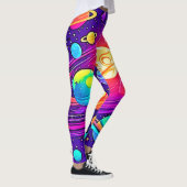 Rainbow Galaxy: Cartoon Fun Leggings (Rechts)