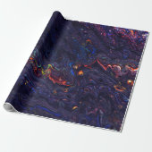 Rainbow Galaxy Geode Pattern Cadeaupapier (Uitgerold)