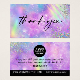 Rainbow Galaxy Hartelijk dank voor de korting van  Visitekaartje
