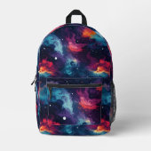 Rainbow Galaxy Pattern Bedrukte Rugzak (Voorkant)