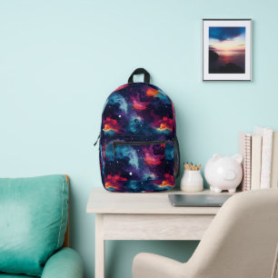 Rainbow Galaxy Pattern Bedrukte Rugzak