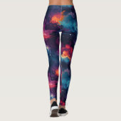 Rainbow Galaxy Pattern Leggings (Achterkant)