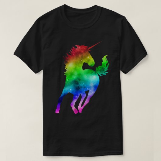 Rainbow Galaxy Unicorn Essential T-shirt (Design voorkant)