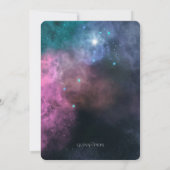 Rainbow Galaxy Wedding Kaart (Achterkant)