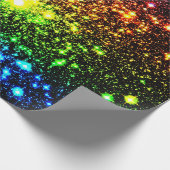 Rainbow Galaxy Wrapping Paper Cadeaupapier (Hoek)