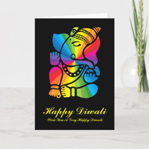 Rainbow Ganesha Kaart